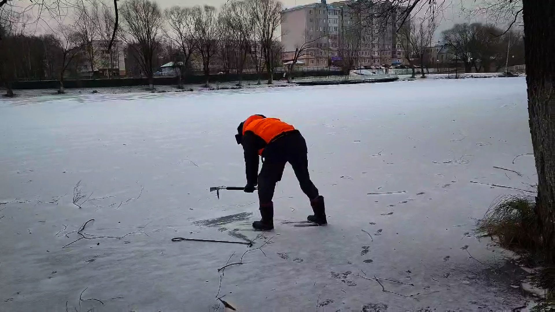 бронницы, мособлпожспас, тонкий лед,
