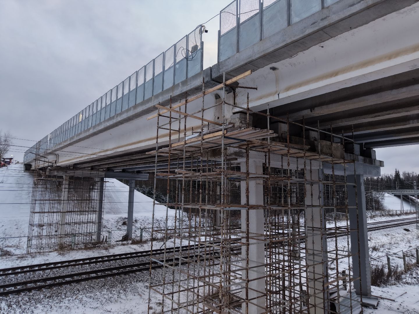 видео с коптера, путепровод на обуховском шоссе, путепровод в солнечногорске,