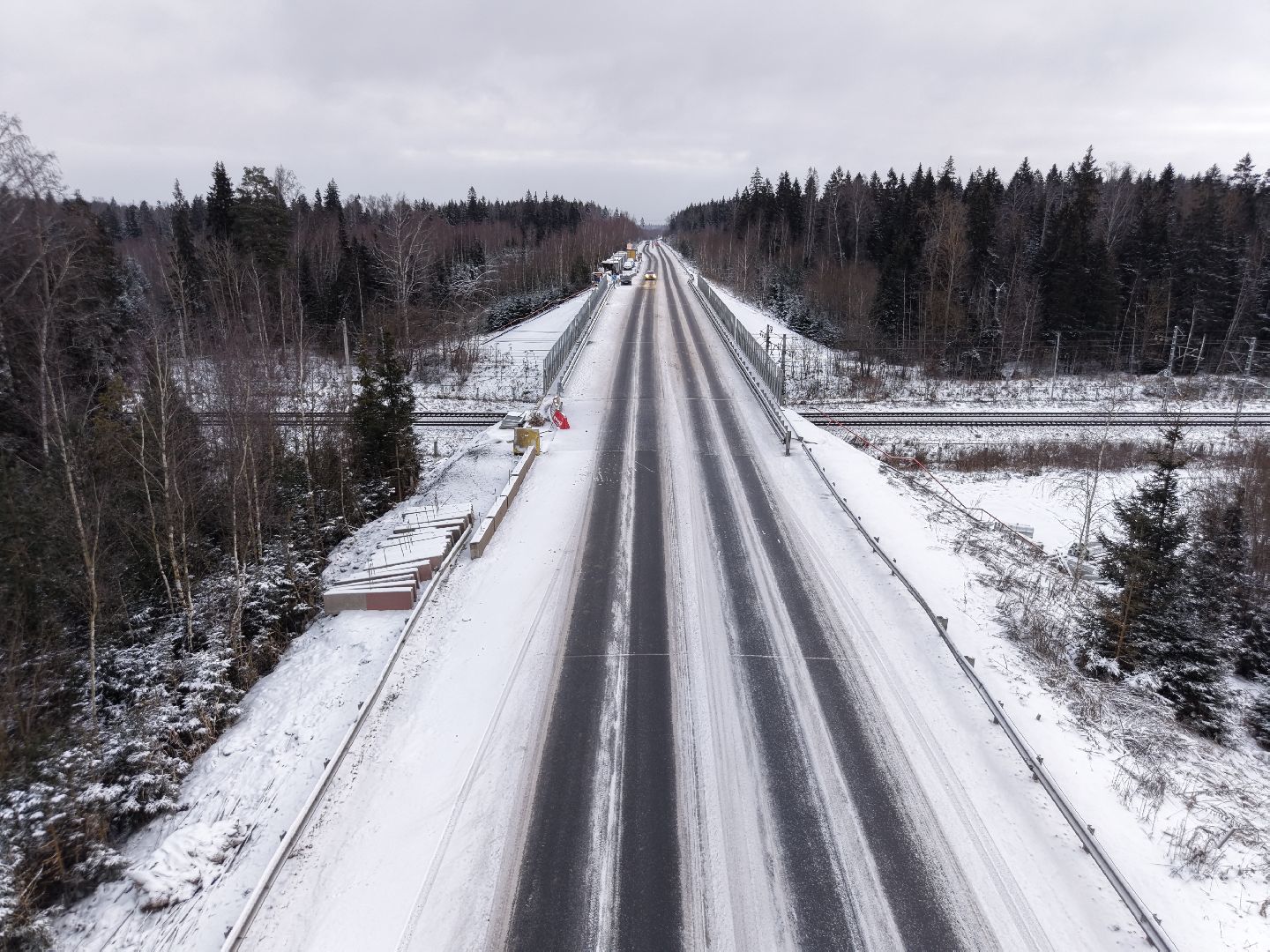 видео с коптера, путепровод на обуховском шоссе, путепровод в солнечногорске,