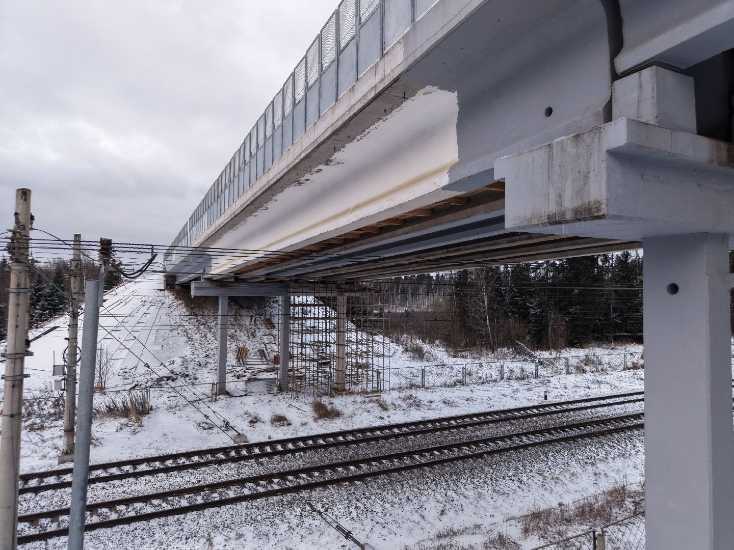 видео с коптера, путепровод на обуховском шоссе, путепровод в солнечногорске,