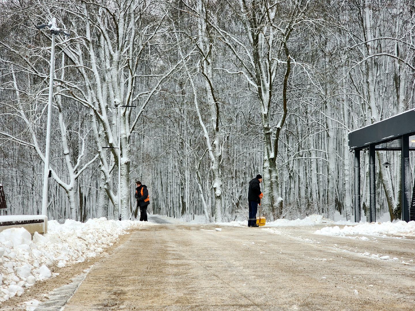 пущино, серпухов, уборка снега,