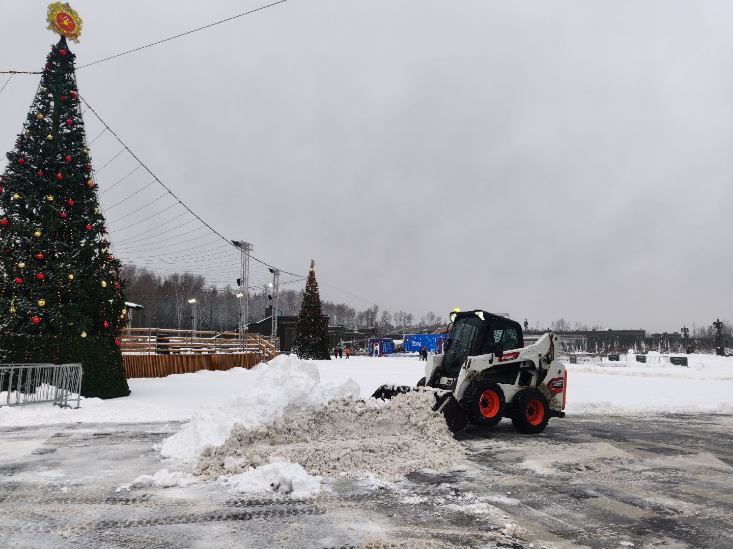 главный храм вс рф, парк патриот, одинцовский округ,снегопад,