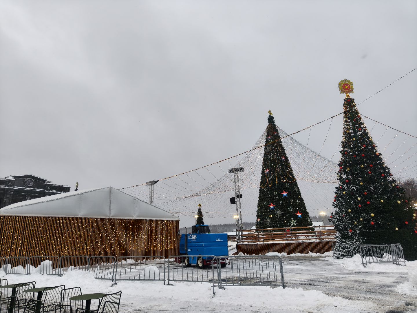 главный храм вс рф, парк патриот, одинцовский округ,снегопад,