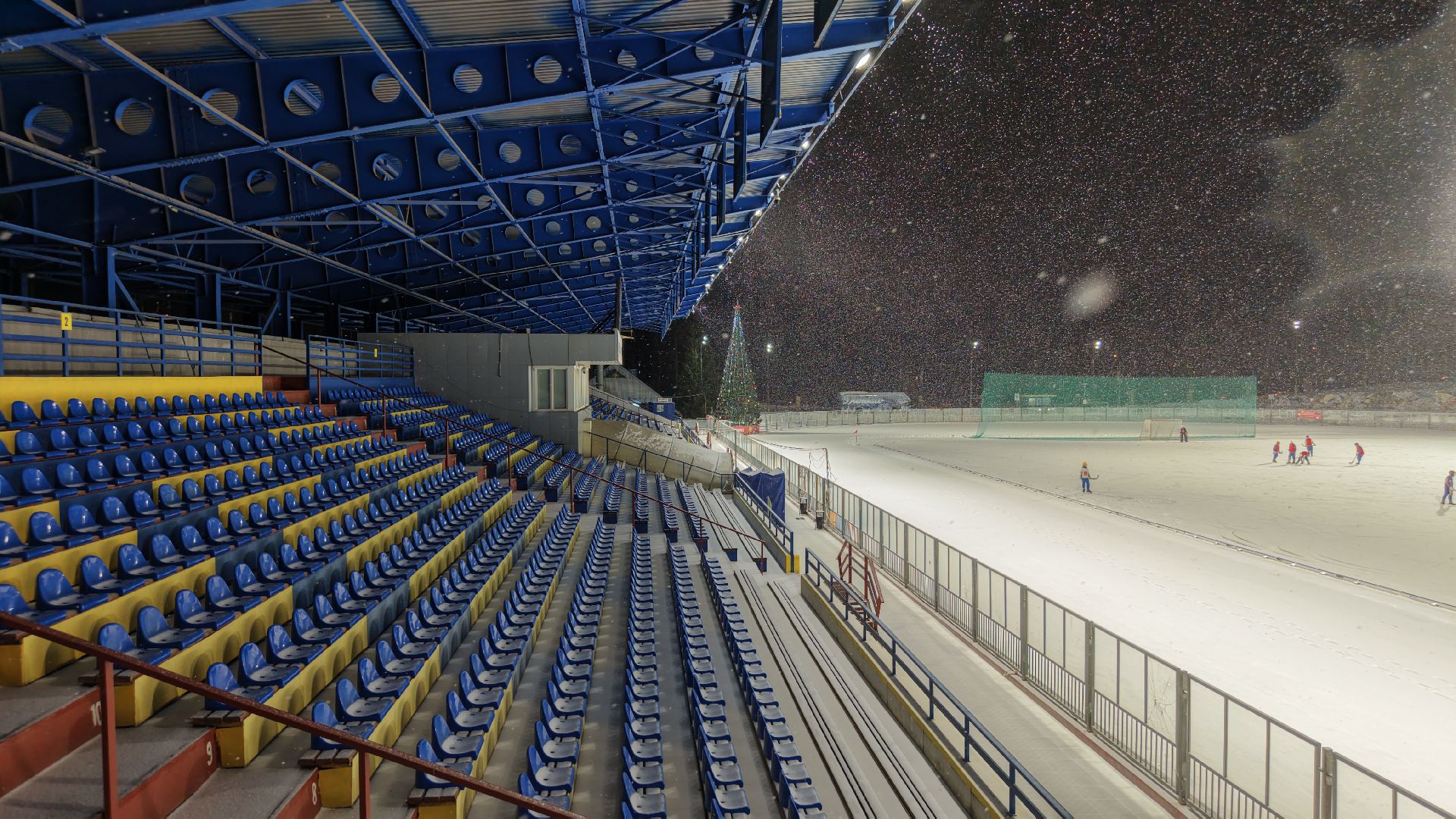 видео с коптера,елка в красногорске, каток в красногорске, новый год в подмосковье,