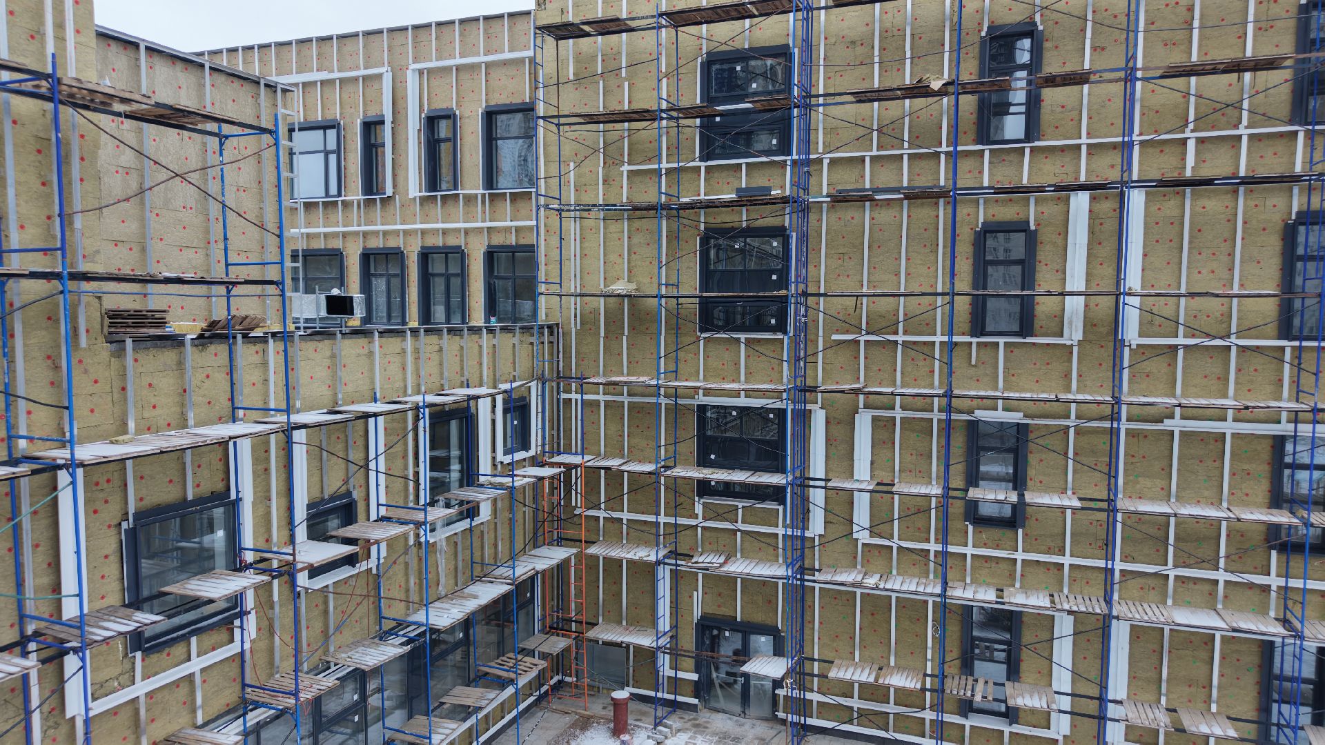 видео с коптера, школа в павшинской пойме, новая школа в красногорске,