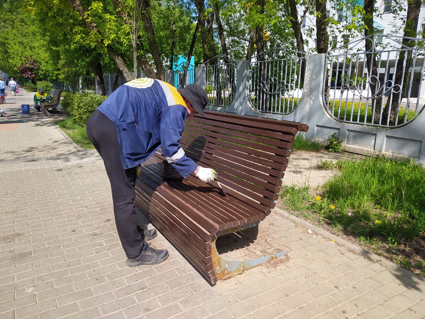 Лавочки, парк, благоустройство