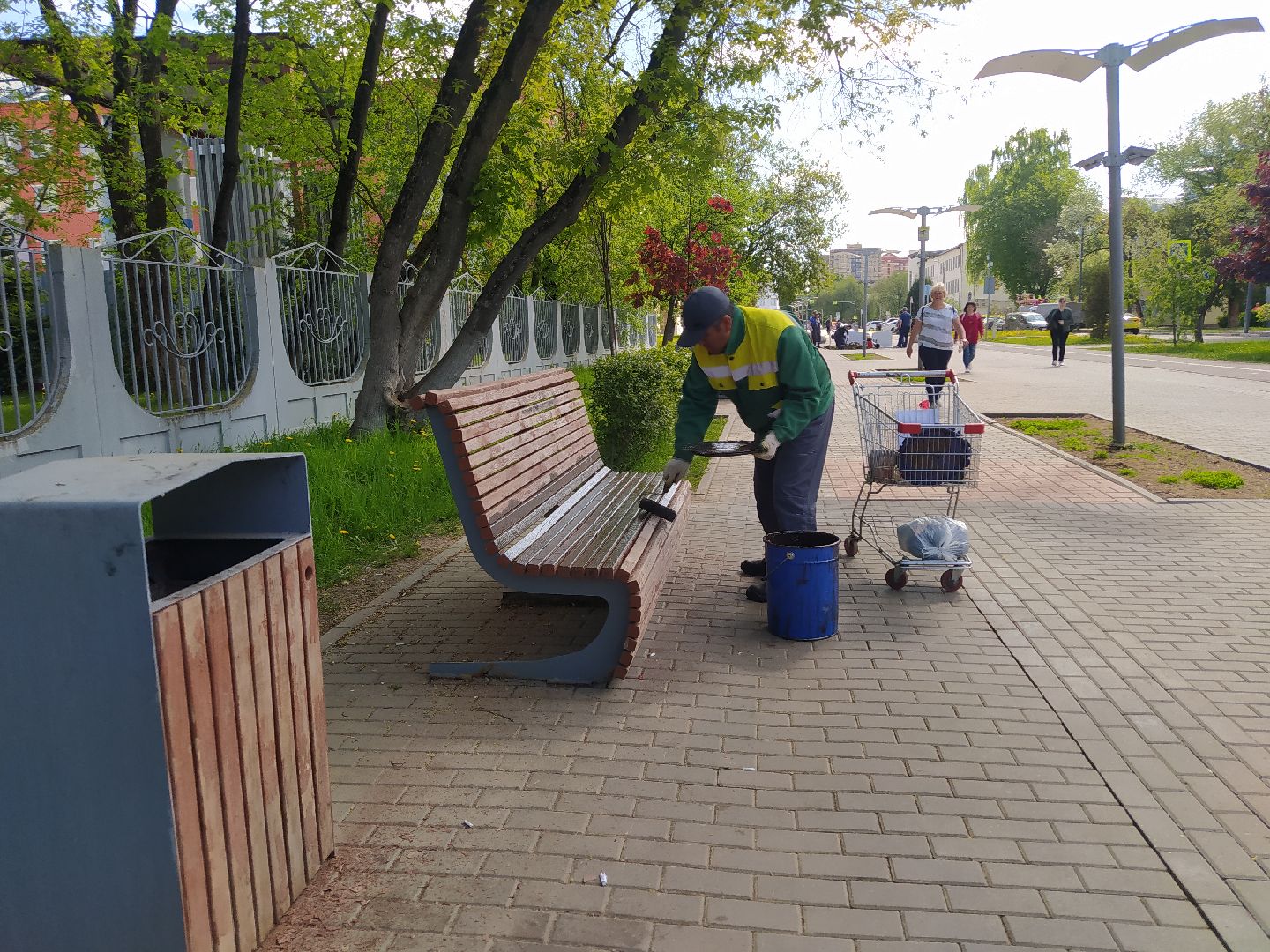 Лавочки, парк, благоустройство