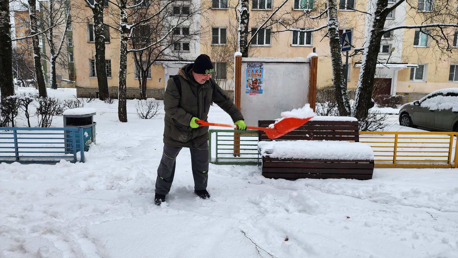 клин, уборка снега, жкх, снегопад,