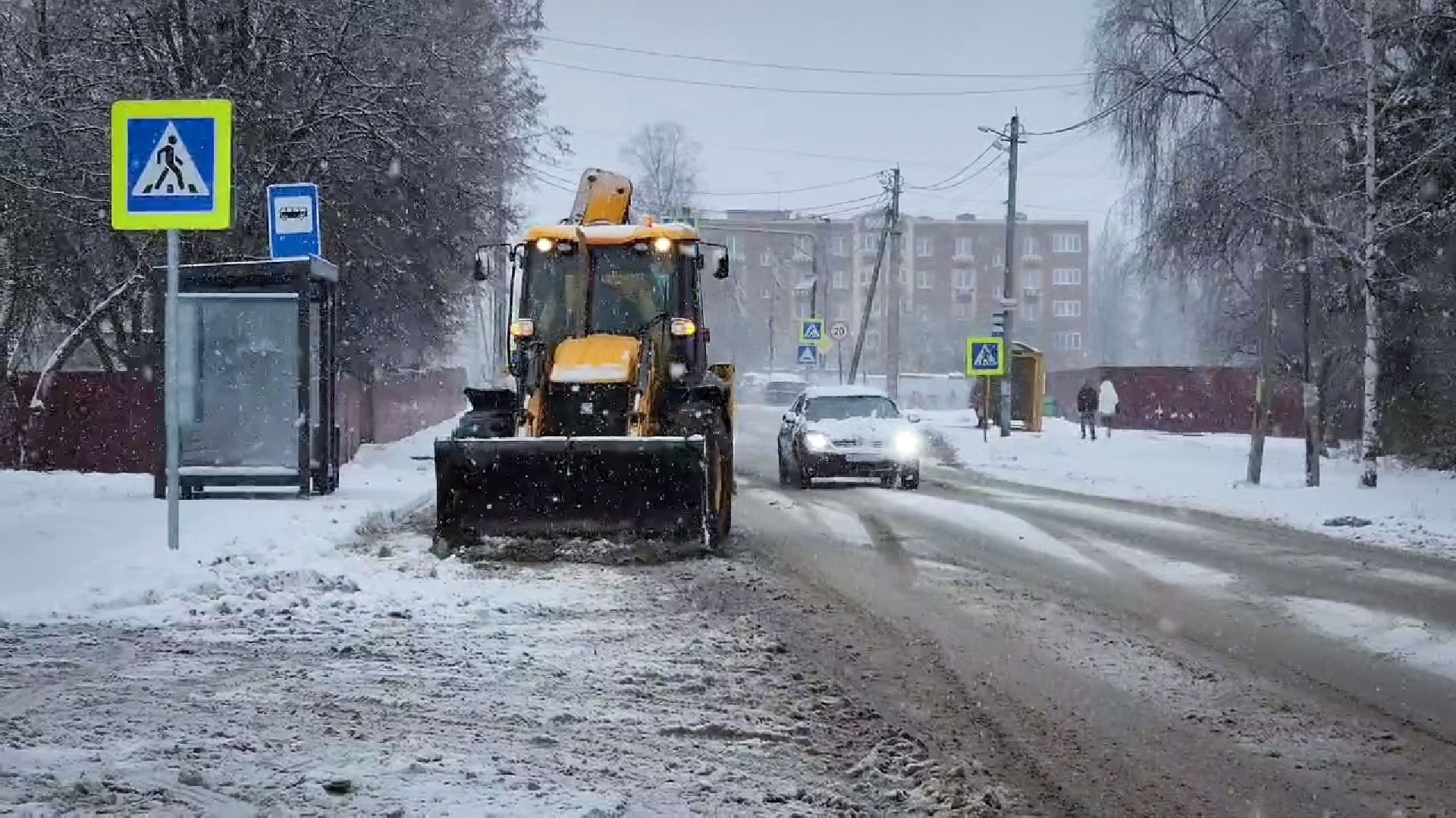 бронницы, ублрка снега в бронницах, устранение снегопада в бронницах,