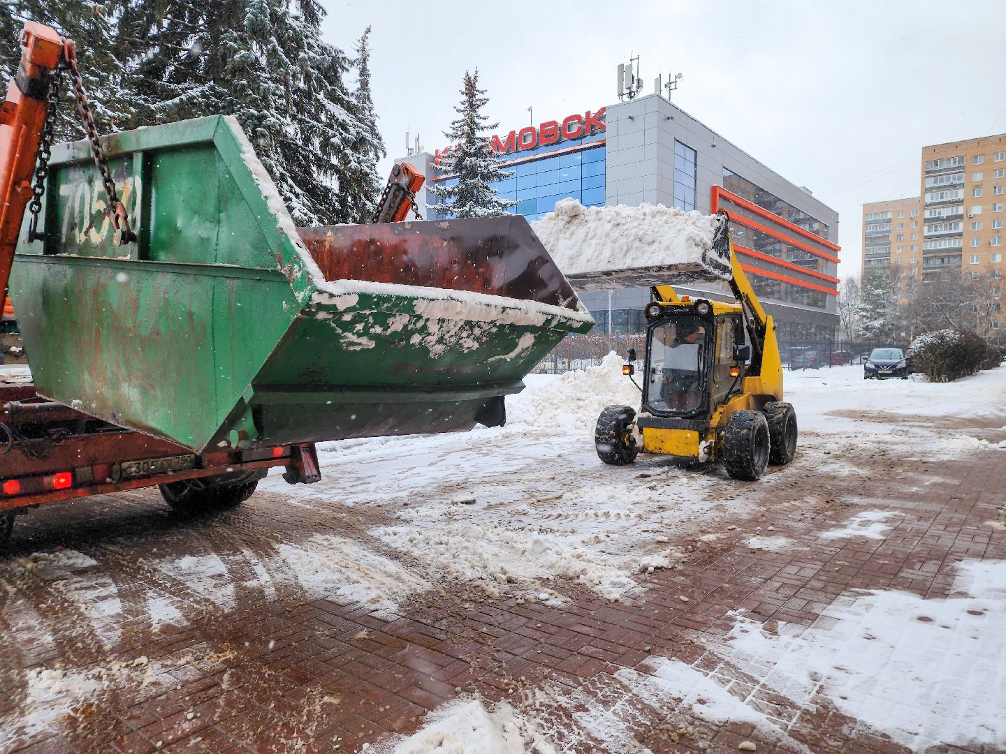 Подольск, Климовск, Уборка снега, подольский комбинат благоустройства,