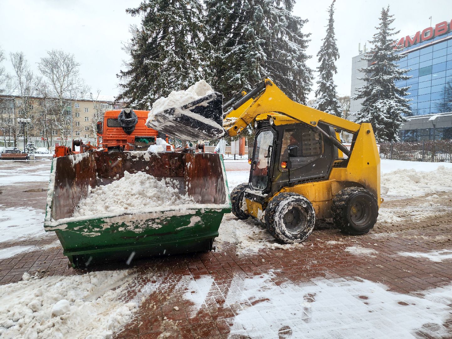 Подольск, Климовск, Уборка снега, подольский комбинат благоустройства,