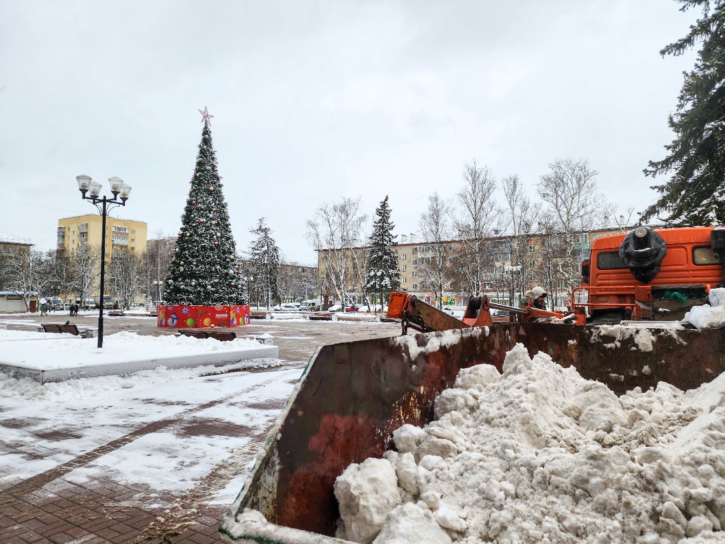 Подольск, Климовск, Уборка снега, подольский комбинат благоустройства,