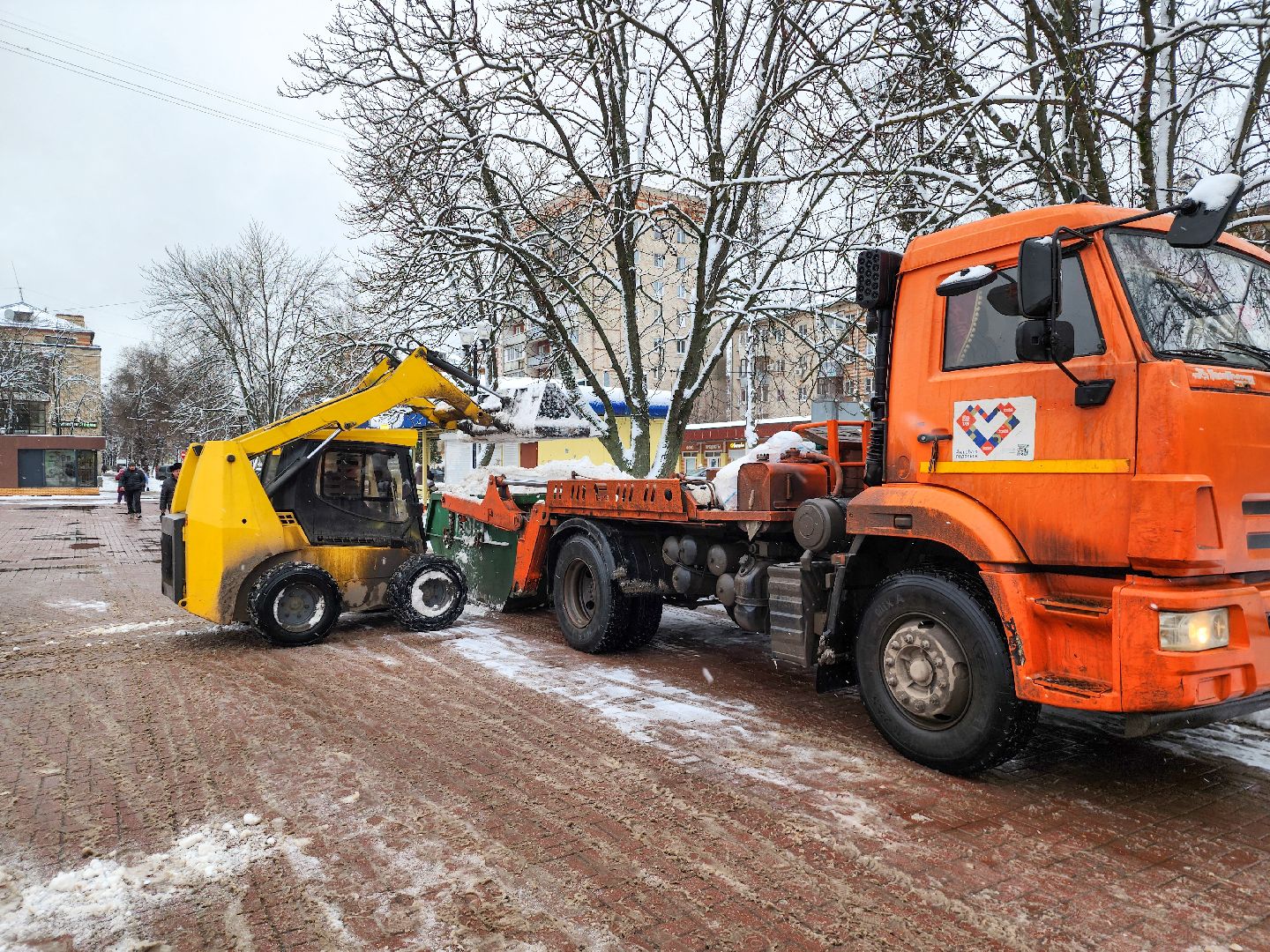 Подольск, Климовск, Уборка снега, подольский комбинат благоустройства,