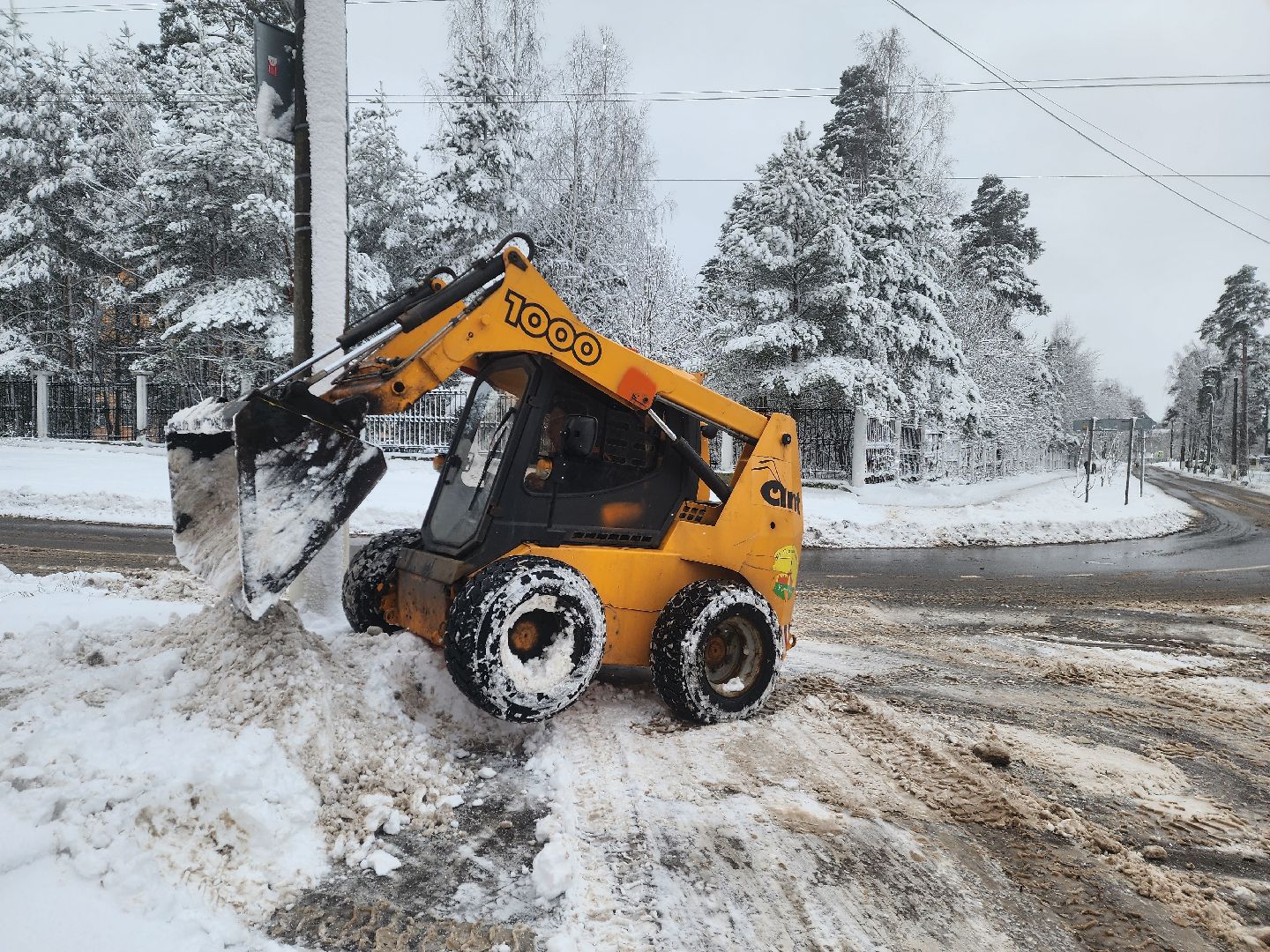 красноармейск, городской округ пушкинский, ликвидация последствий снегопада, уборка снега,