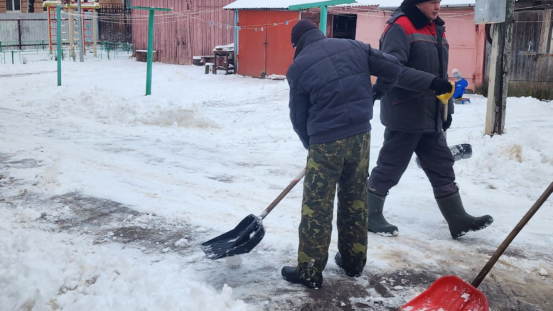 Зарайск, Снегопад, Уборка снега в Зарайске,