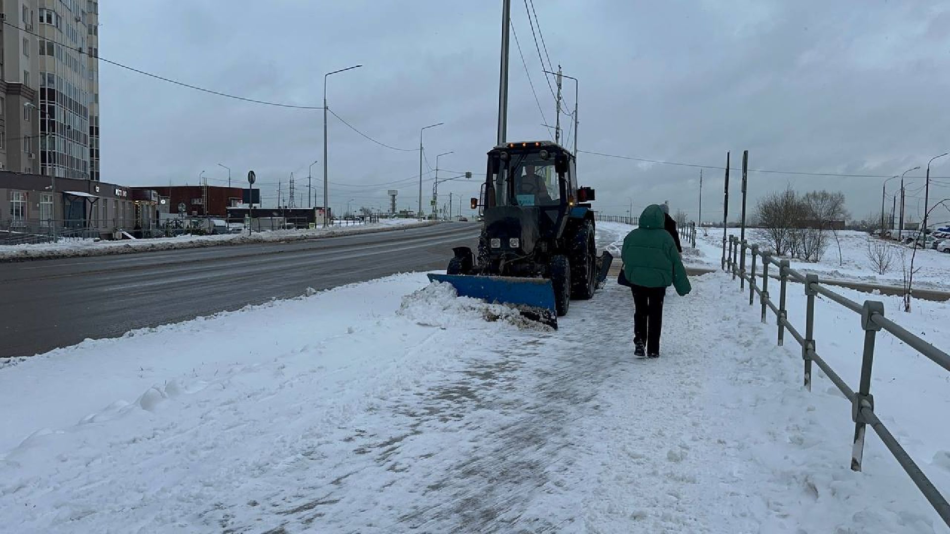 уборка снега, домодедово, благоуствойство,