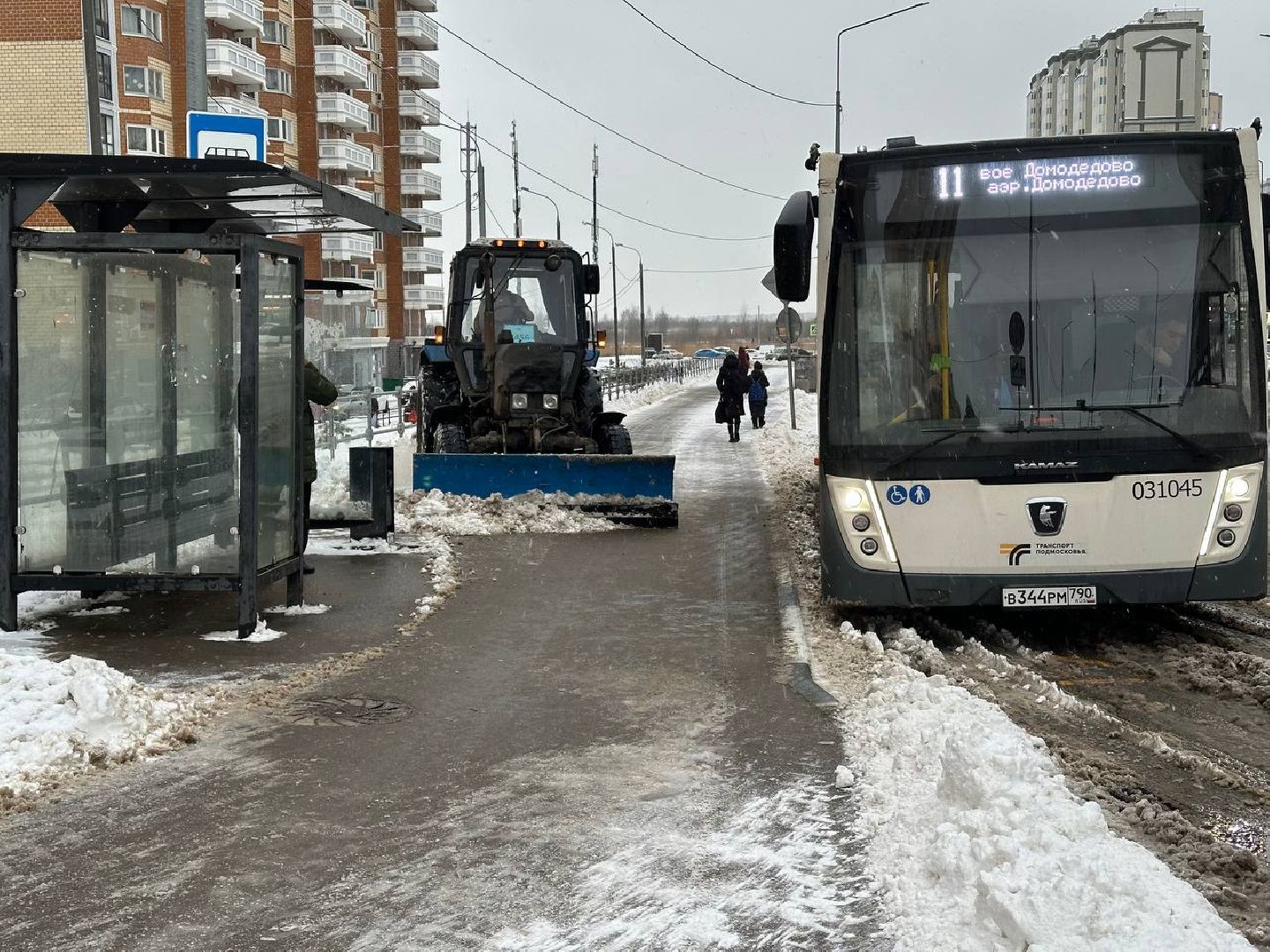 уборка снега, домодедово, благоуствойство,