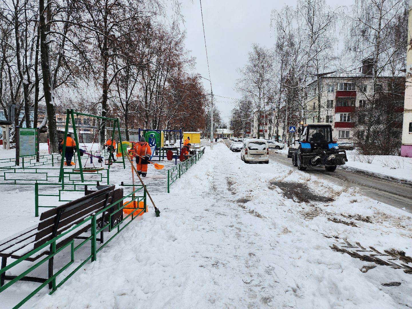 раменское, жкх, уборка улиц и дворов от снега,
