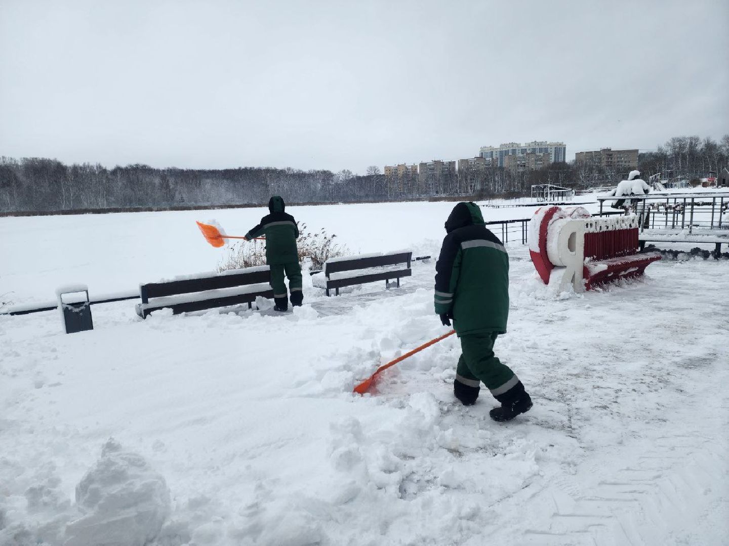 солнечногорск, зима, благоусиройство, снегопад,
