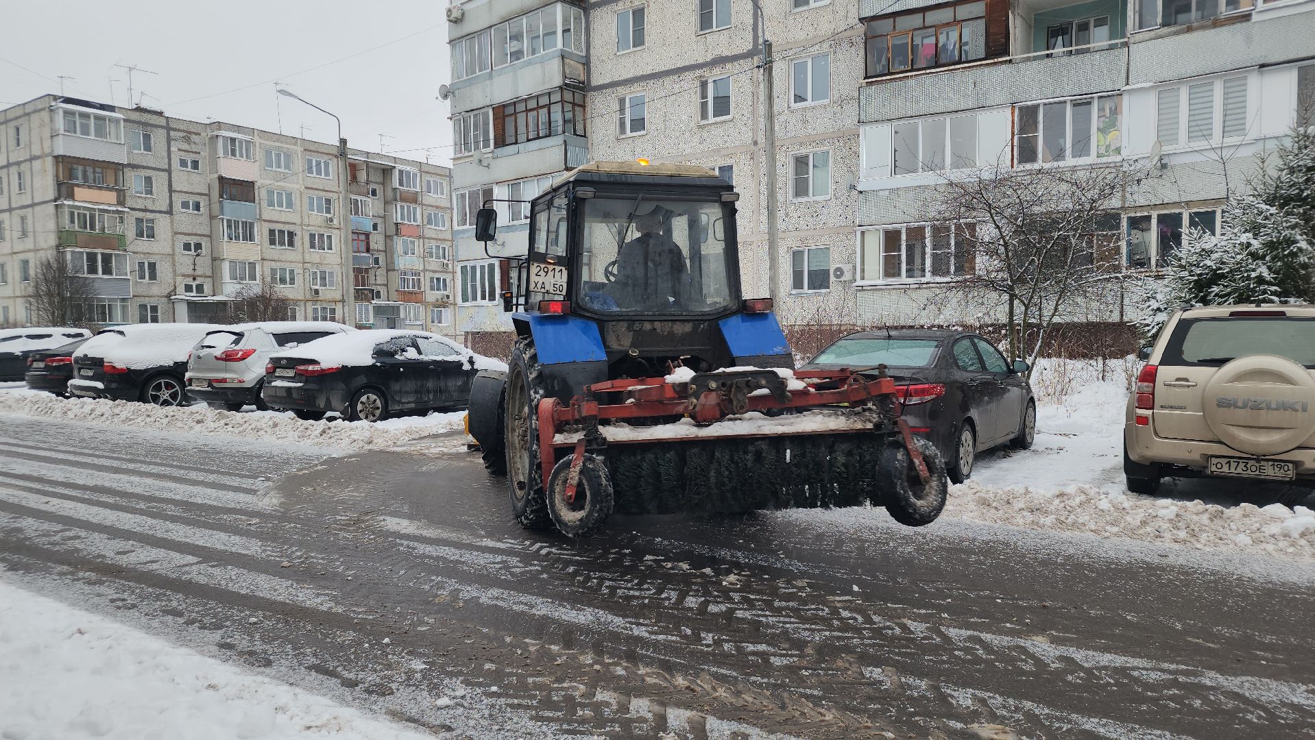 Павловский Посад , Уборка, Снег,