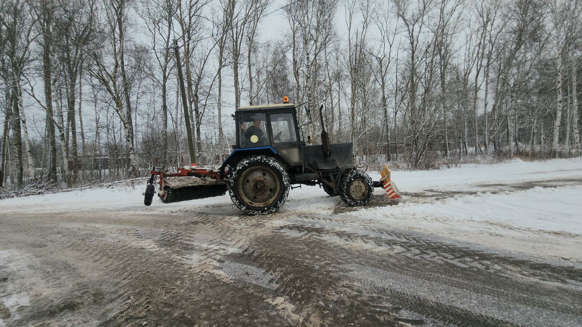 Павловский Посад , Уборка, Снег,