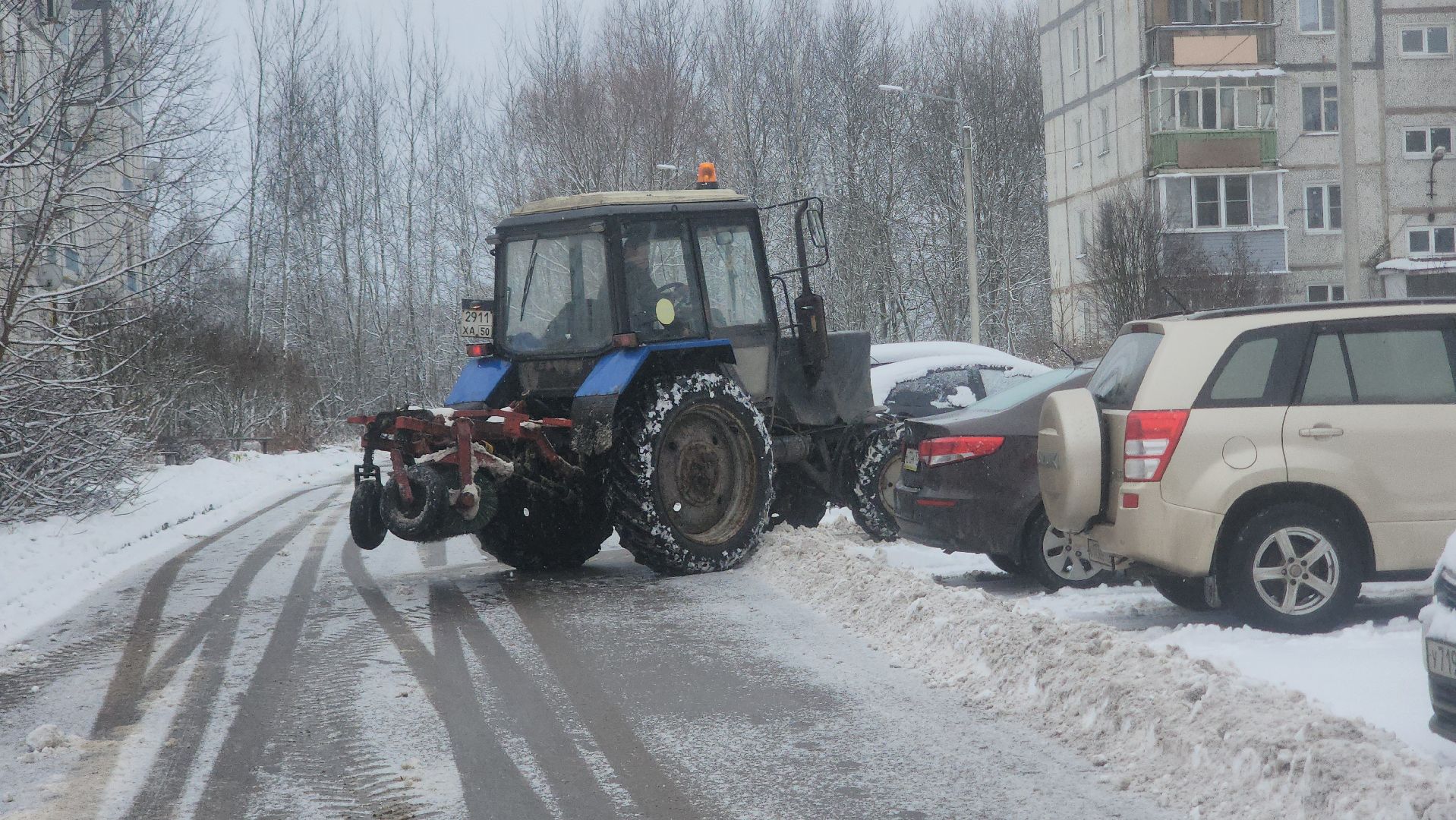 Павловский Посад , Уборка, Снег,