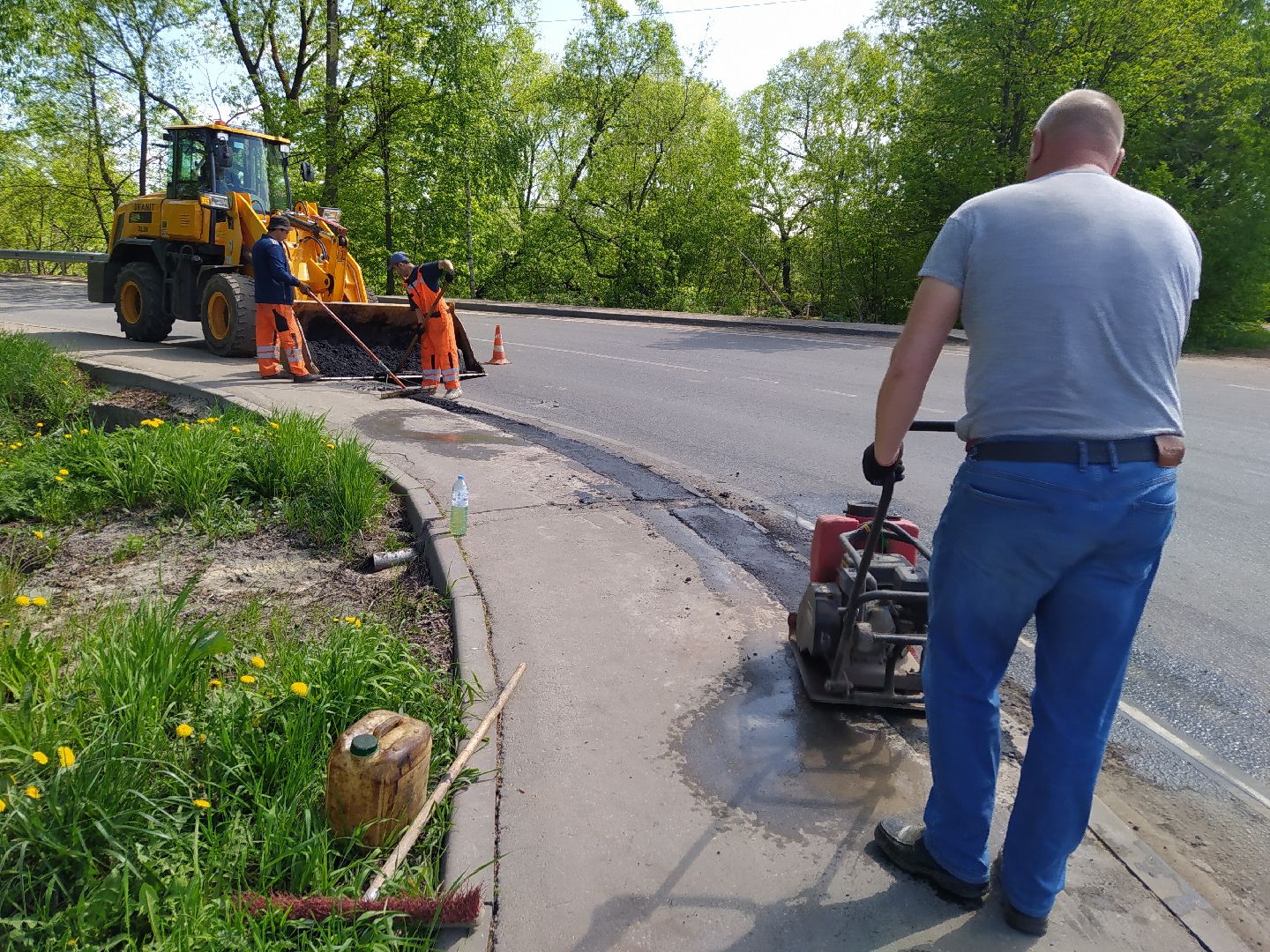 Ямочный ремонт, дороги, асфальт