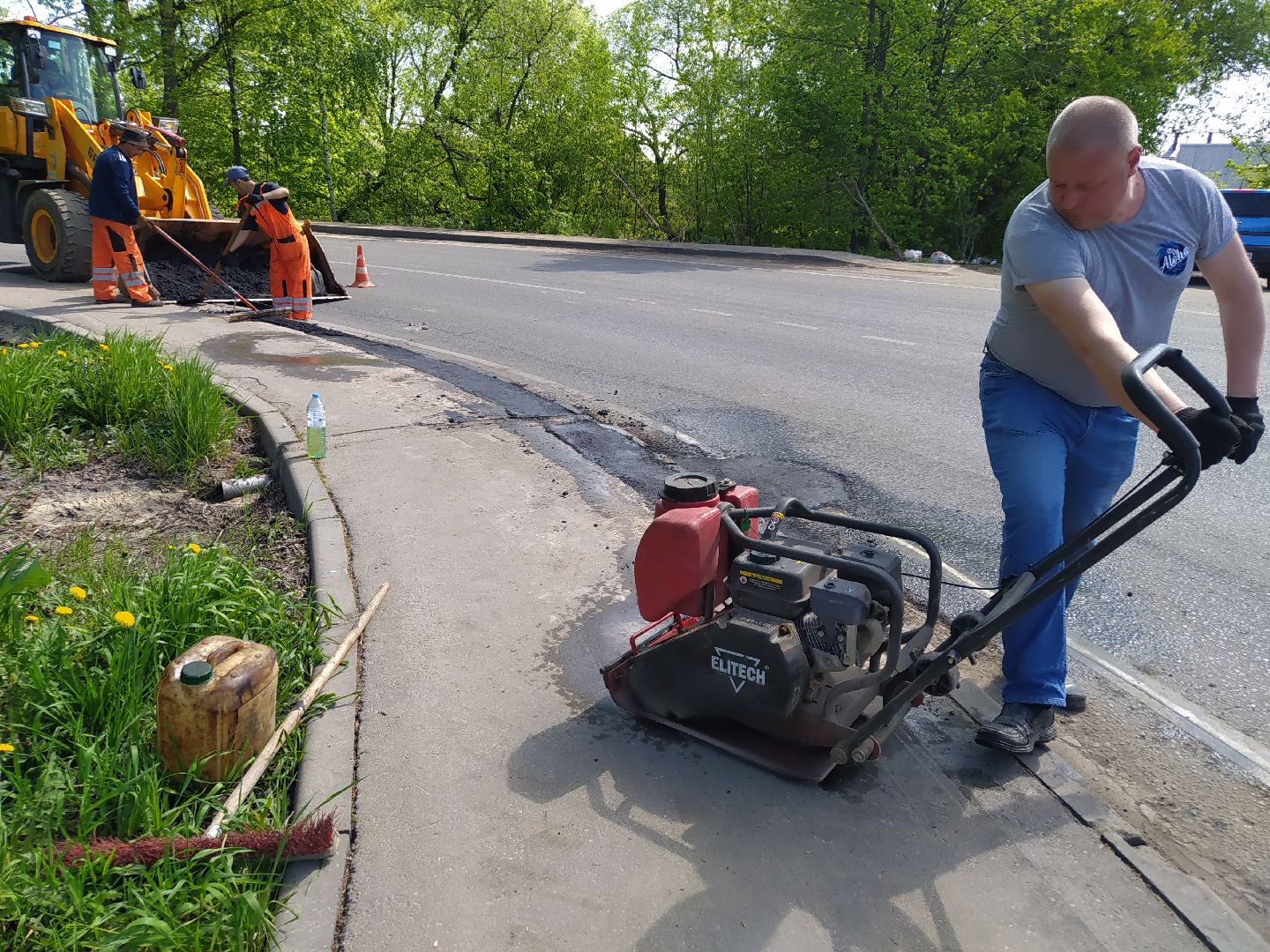 Ямочный ремонт, дороги, асфальт