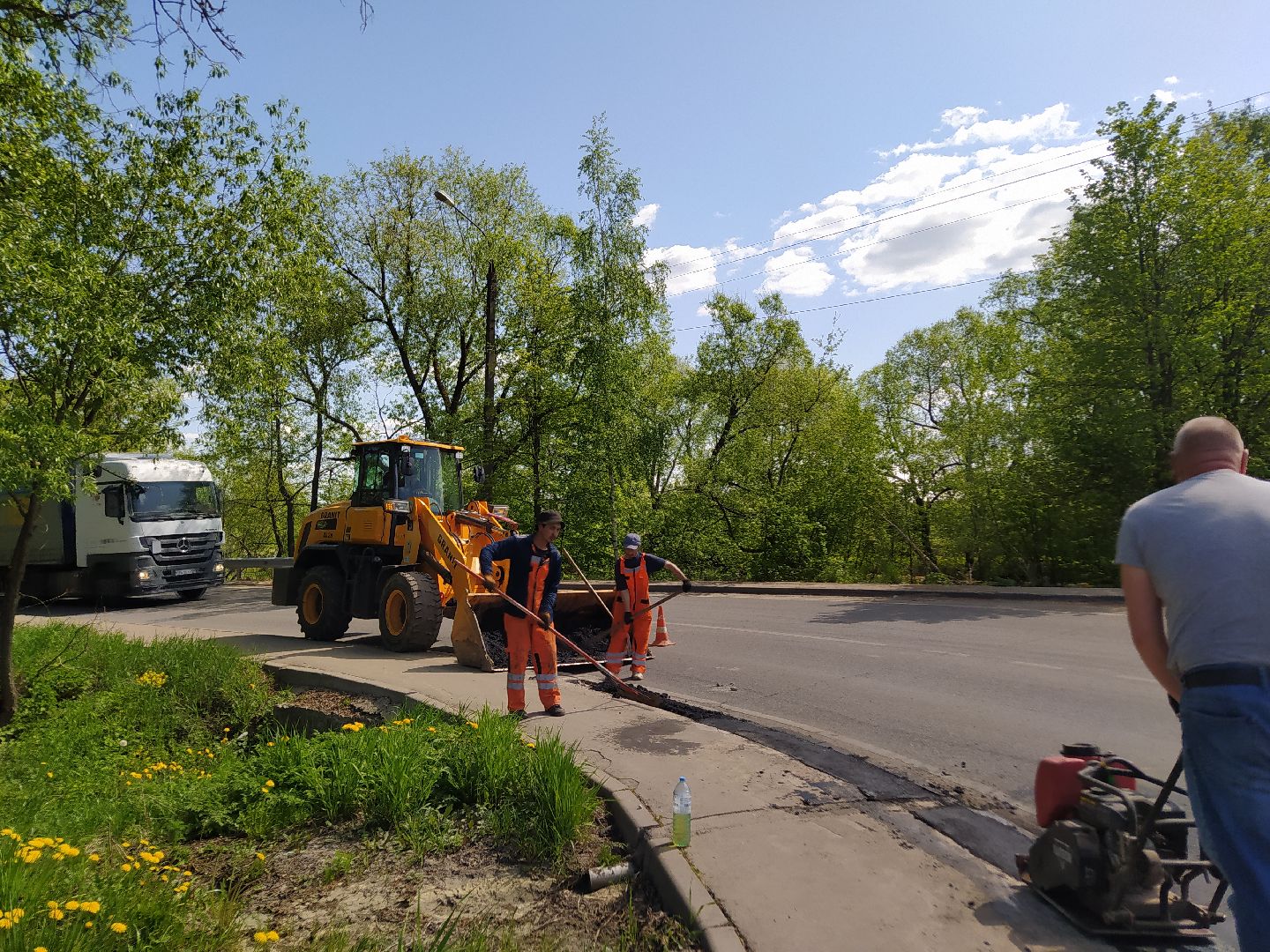Ямочный ремонт, дороги, асфальт
