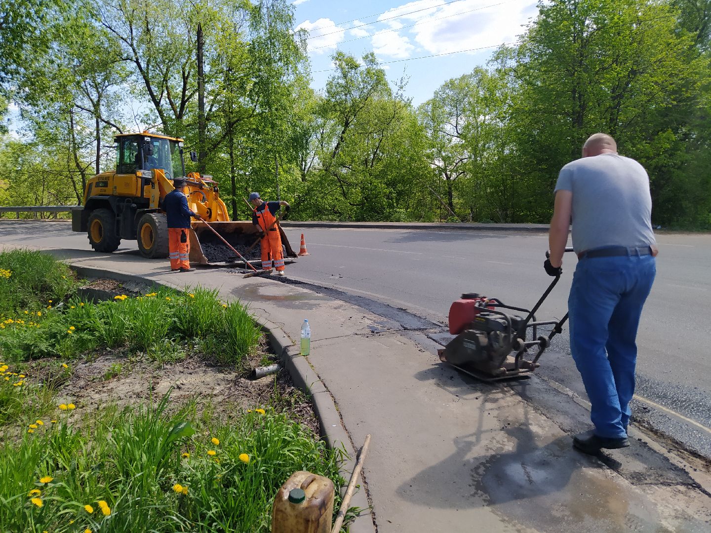 Ямочный ремонт, дороги, асфальт