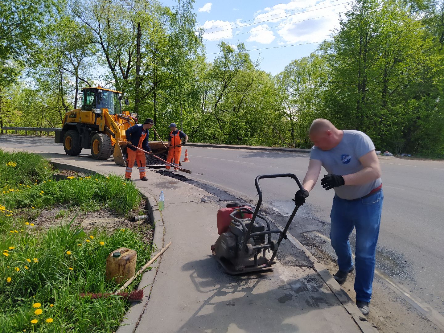 Ямочный ремонт, дороги, асфальт