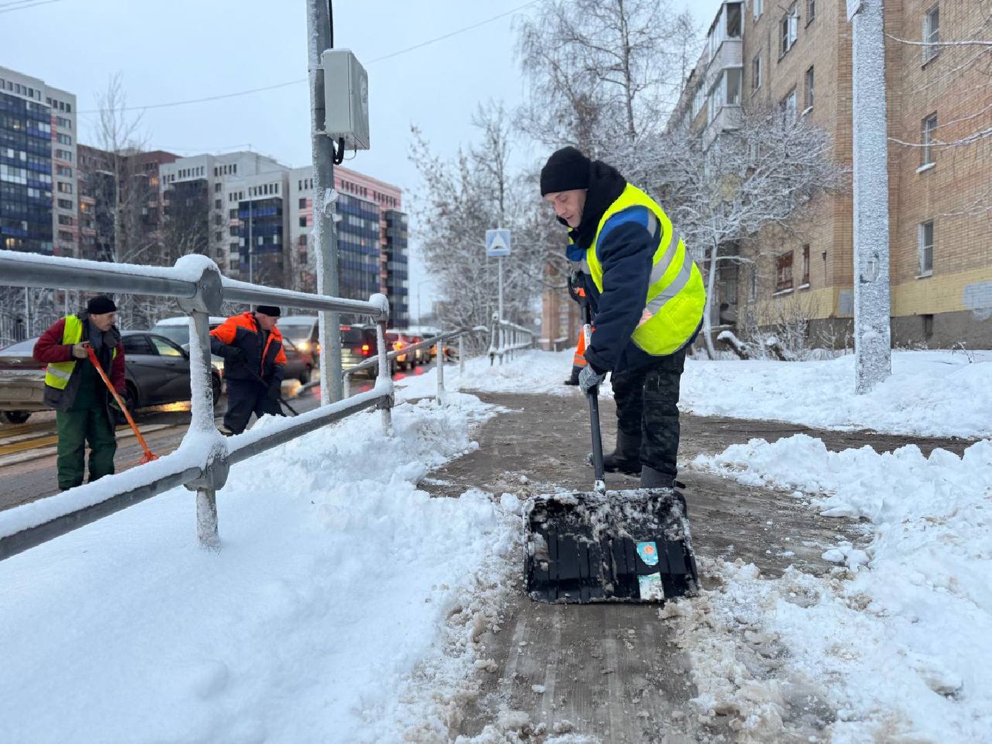 Сергиев Посад, снегопад, МЧС,