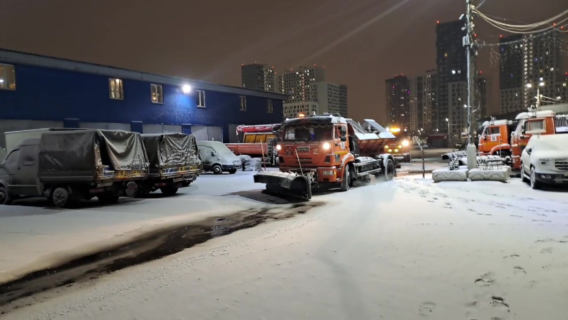 люберцы, уборка снега, снегопад,