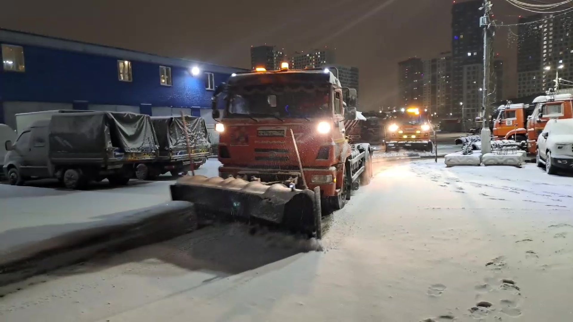 люберцы, уборка снега, снегопад,