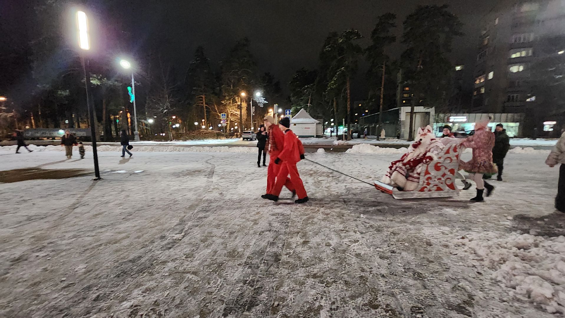 протвино, встреча деда мороза, новый год,