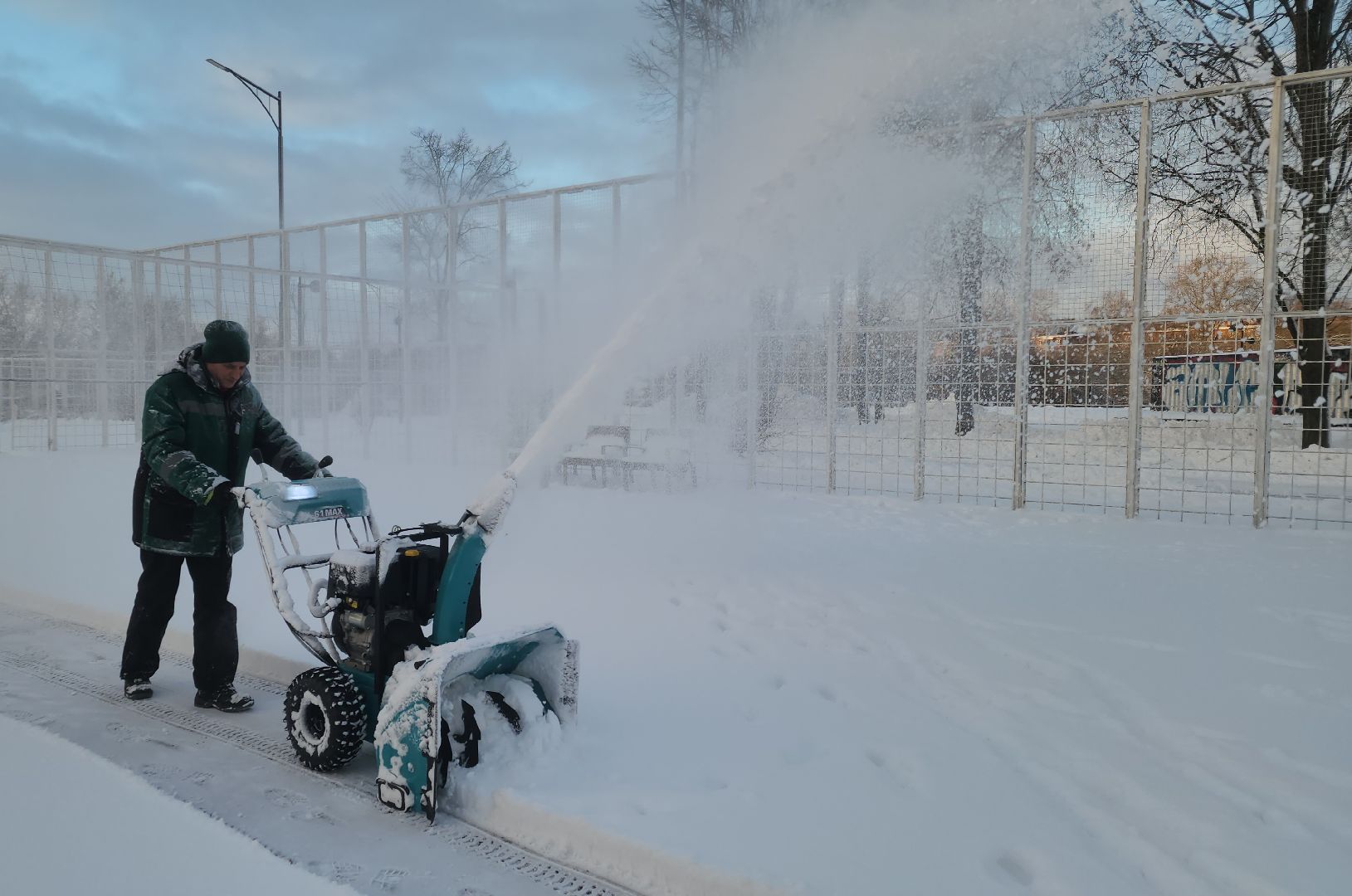 уборка снега, орехово-зуевский округ,