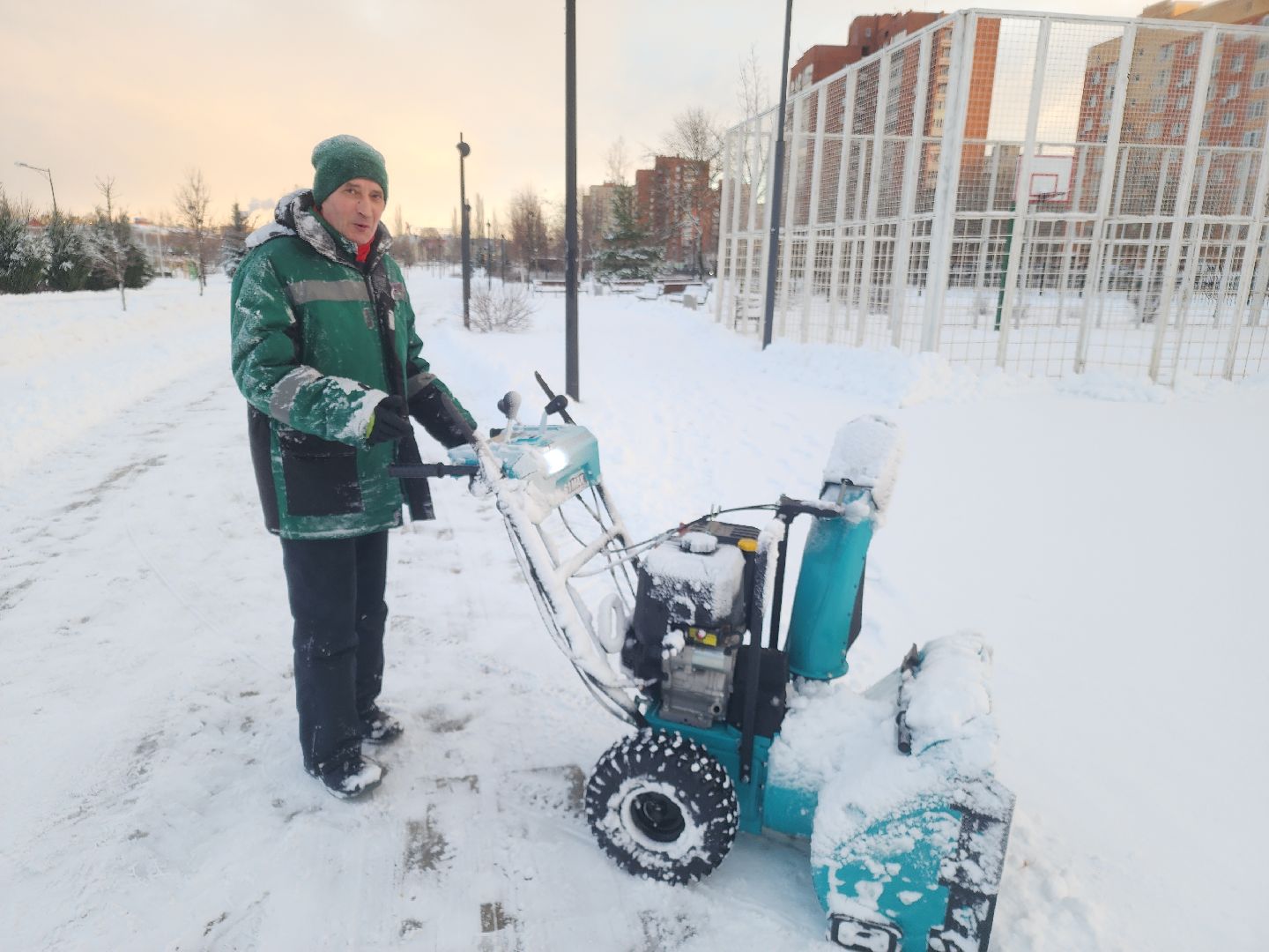 уборка снега, орехово-зуевский округ,