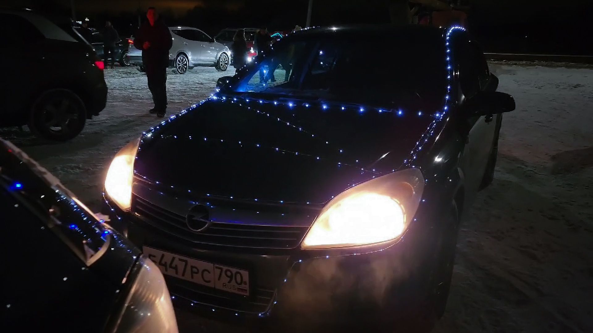 бронницы, новогодний флешмоб в бронницах, бронницкие автомобилисты,