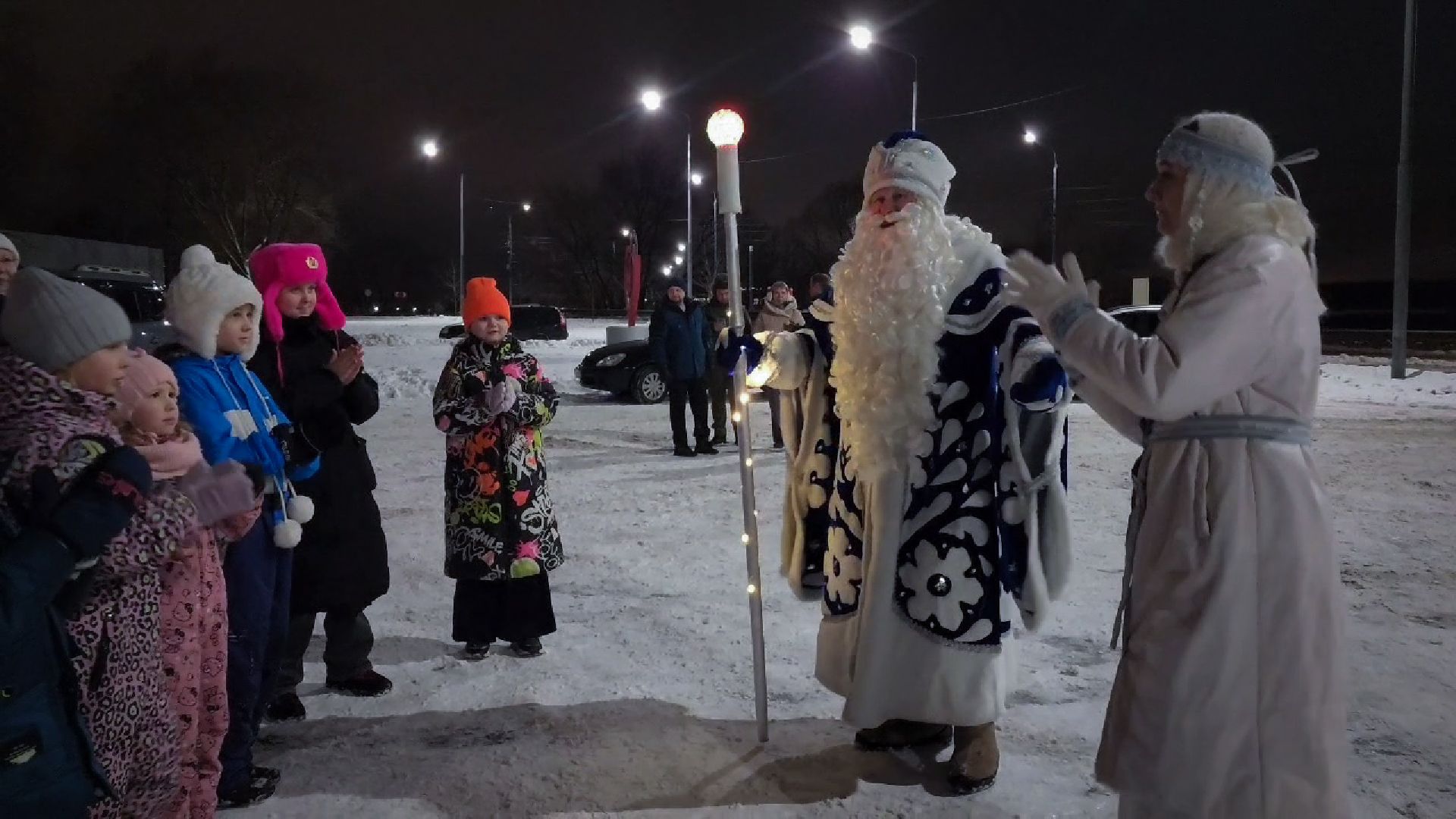 бронницы, новогодний флешмоб в бронницах, бронницкие автомобилисты,