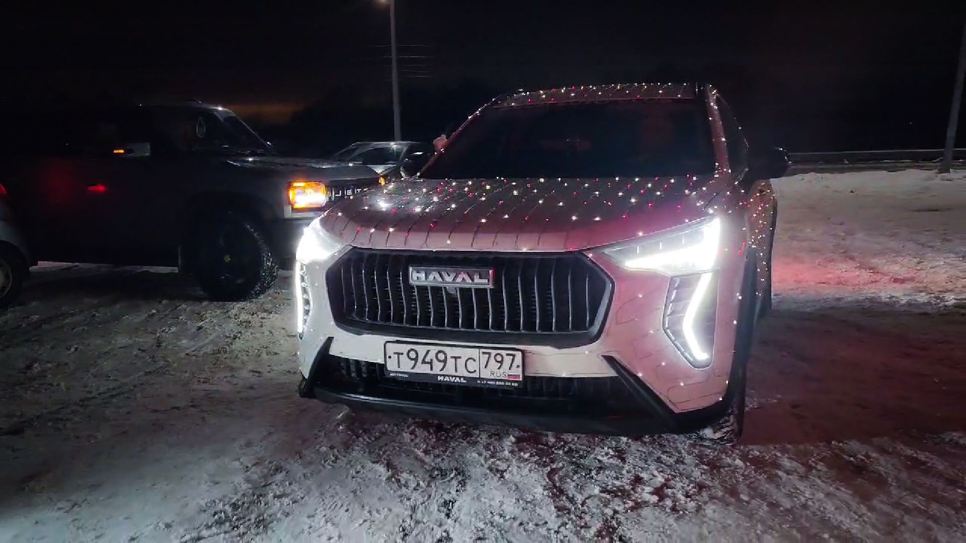 бронницы, новогодний флешмоб в бронницах, бронницкие автомобилисты,