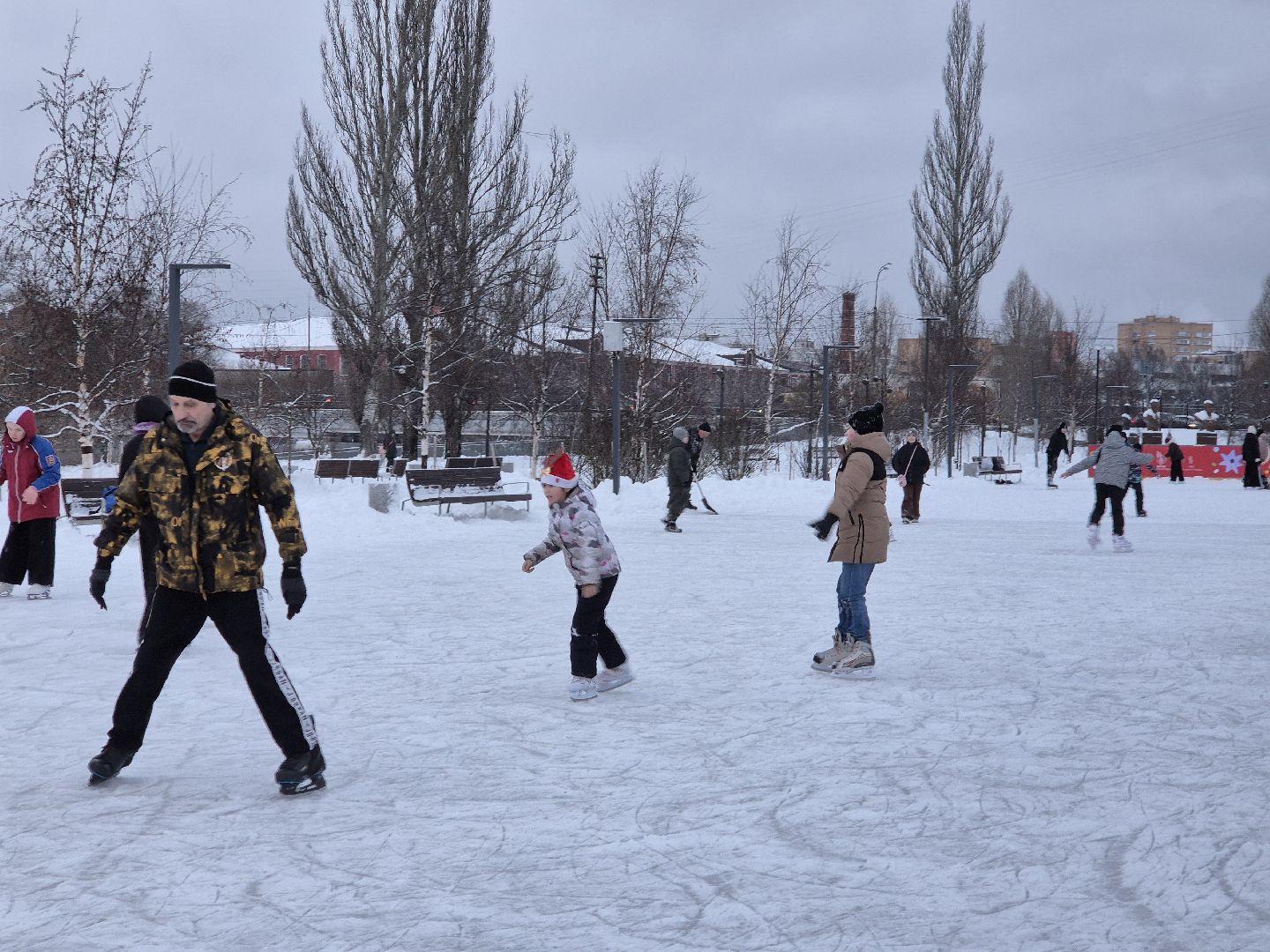 каток, парки подмосковья, орехово-зуево,
