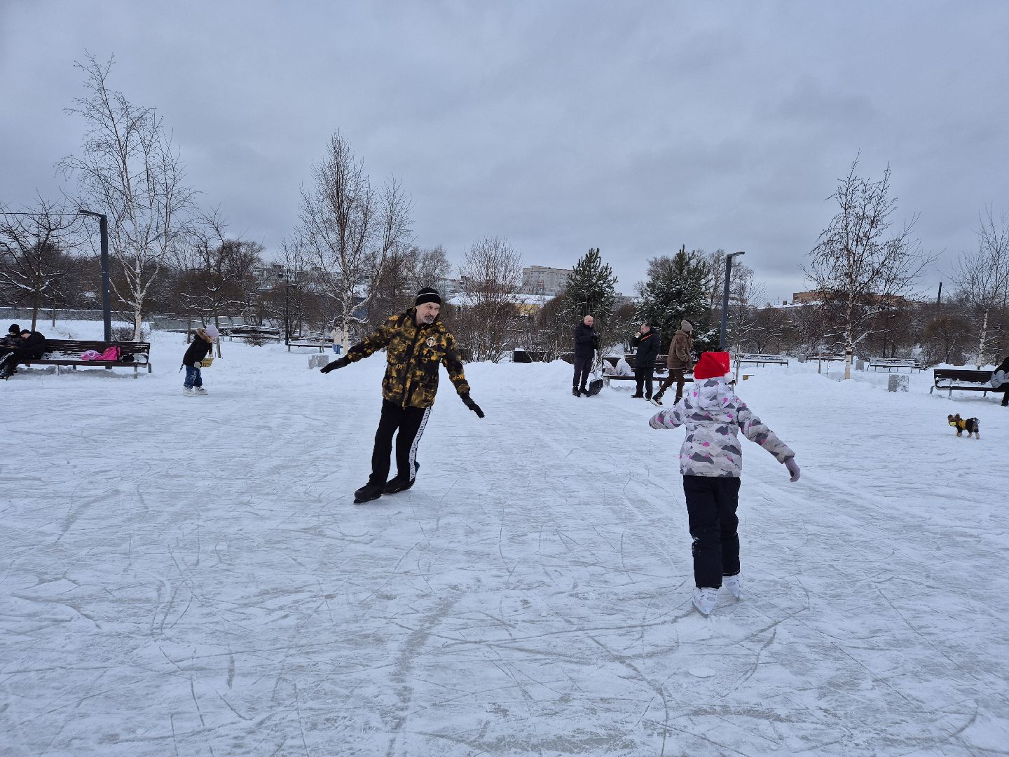 каток, парки подмосковья, орехово-зуево,