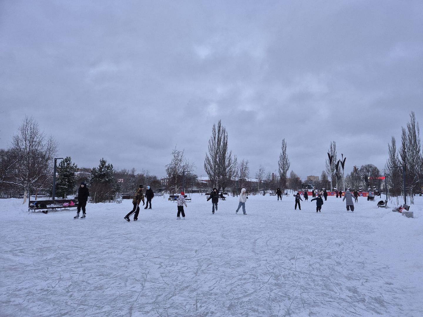каток, парки подмосковья, орехово-зуево,