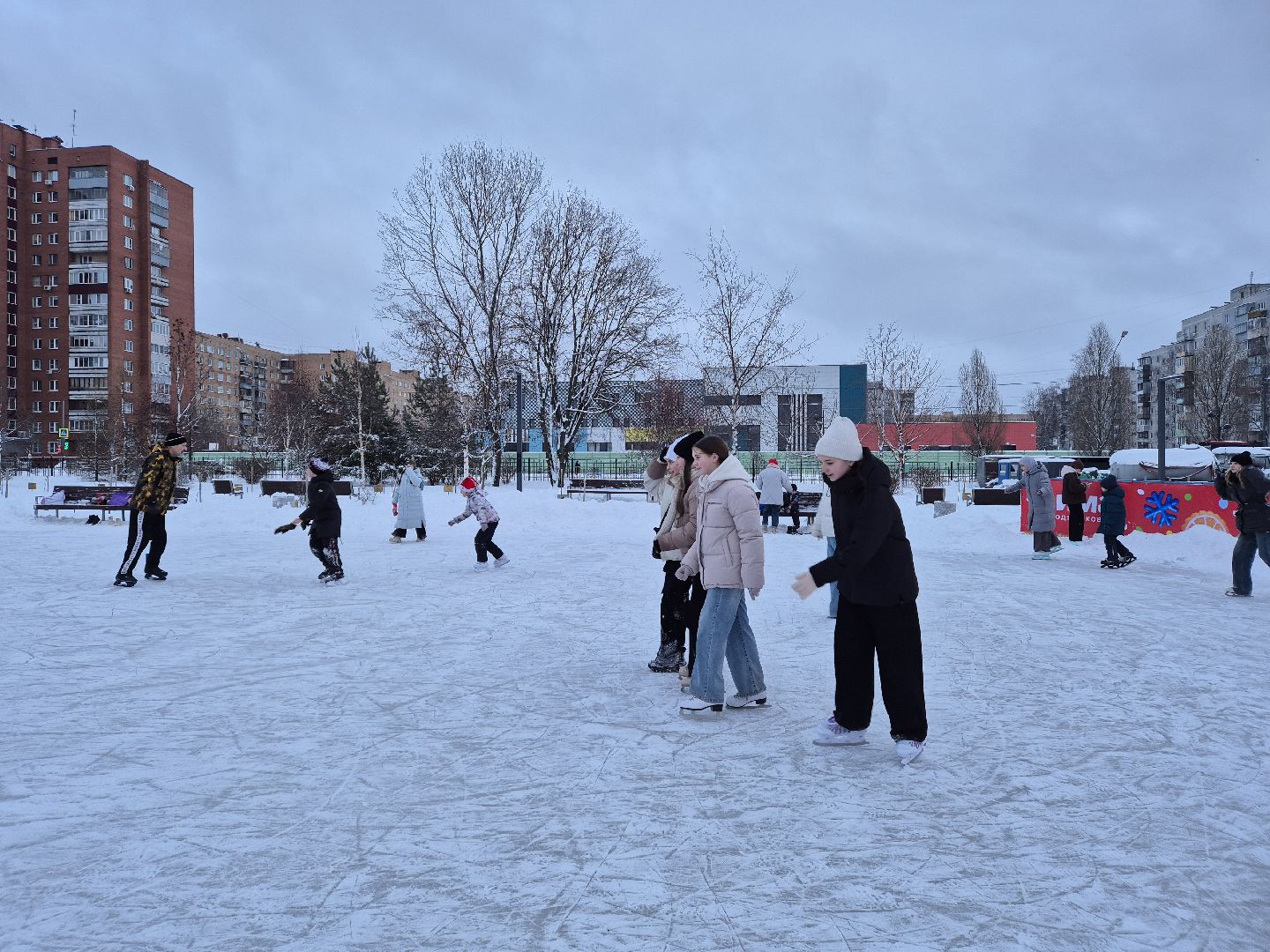каток, парки подмосковья, орехово-зуево,