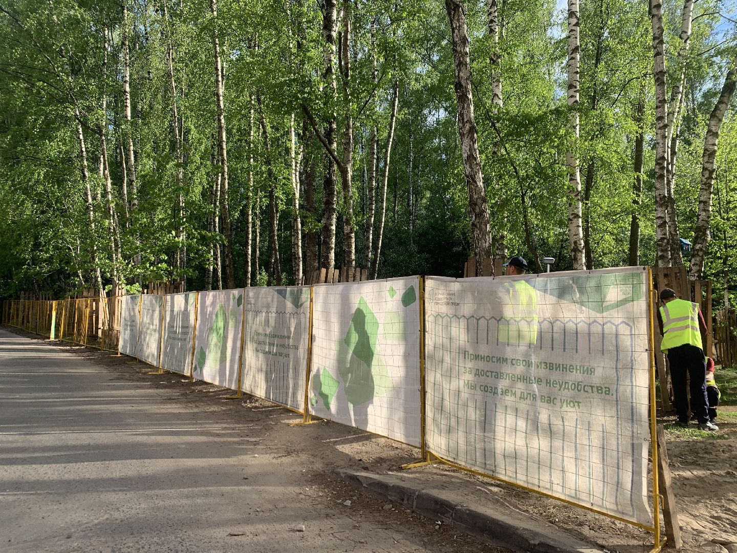 Балашиха, Подмосковье, благоустройство, скверы, Берёзовая роща, роща героев