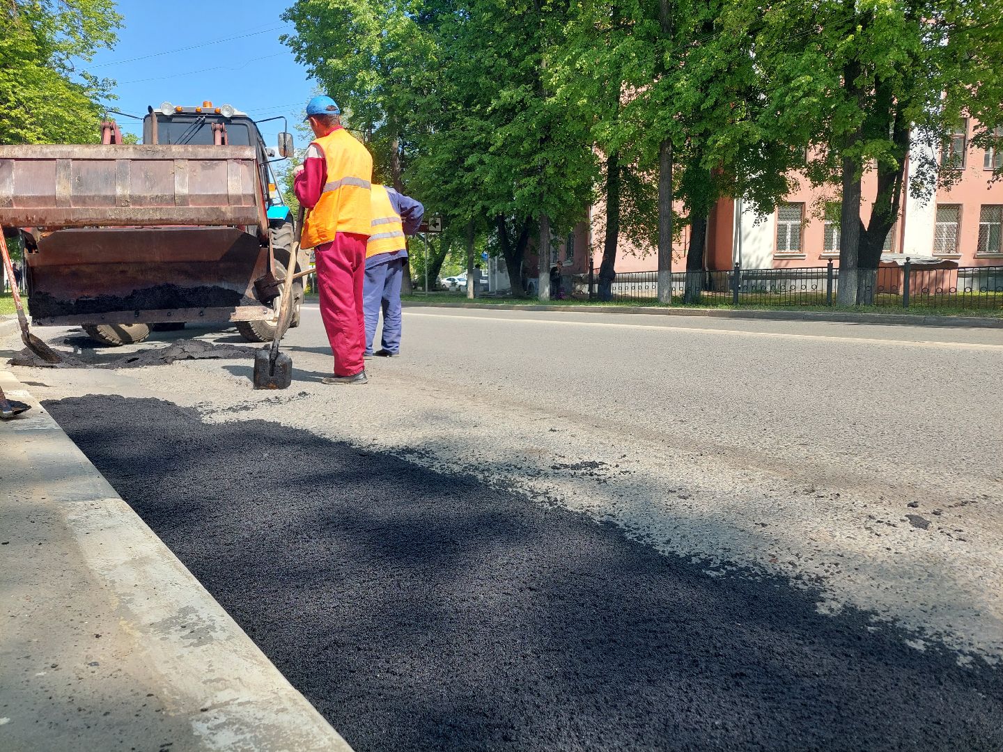 ремонт дорог, благоустройство, ямочный ремонт,