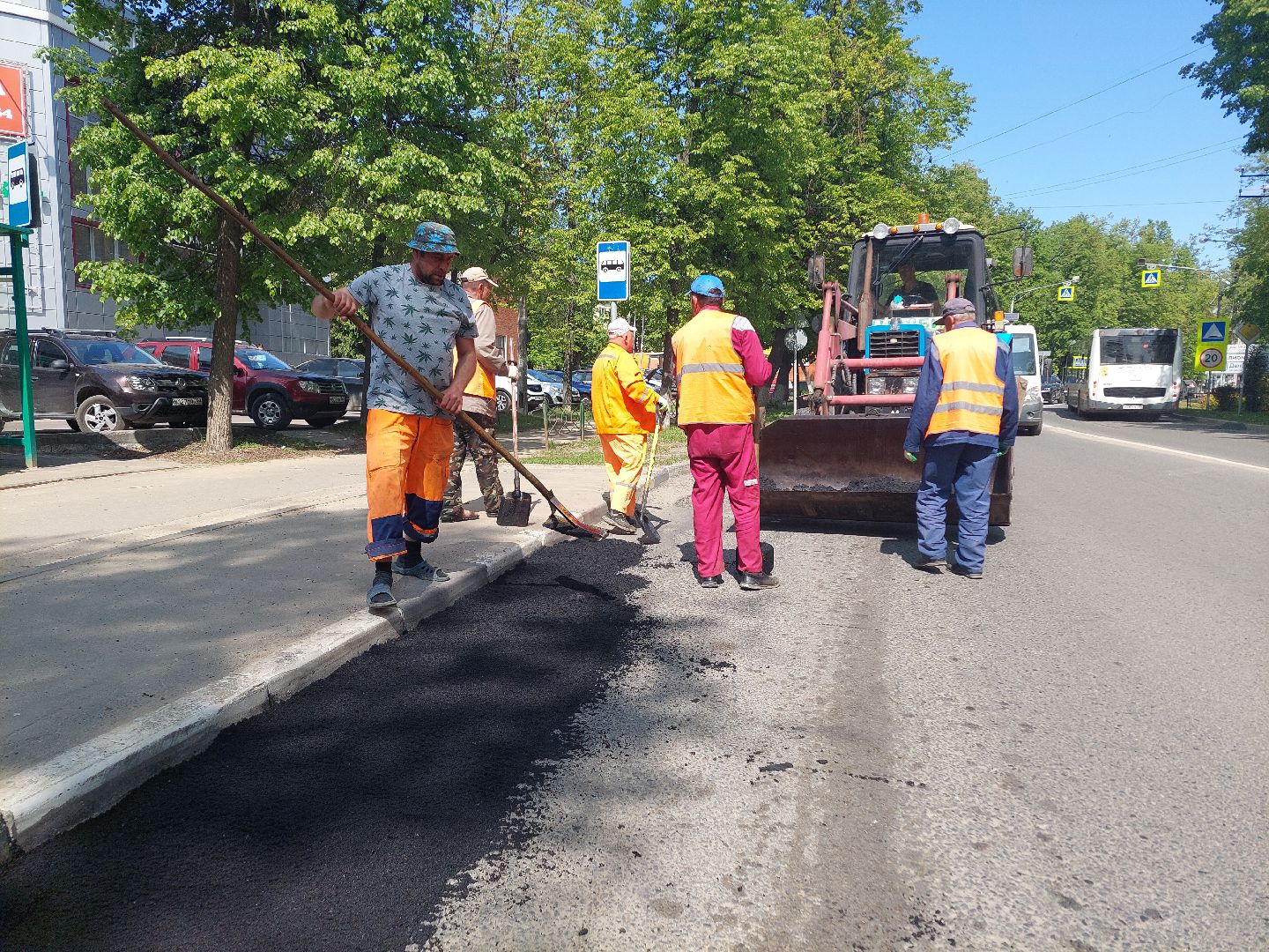 ремонт дорог, благоустройство, ямочный ремонт,