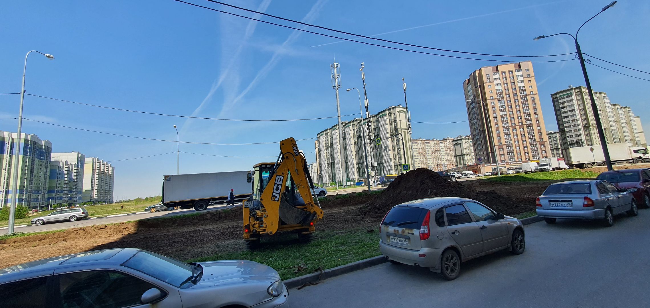 микрорайон Южный, парковки, Домодедово