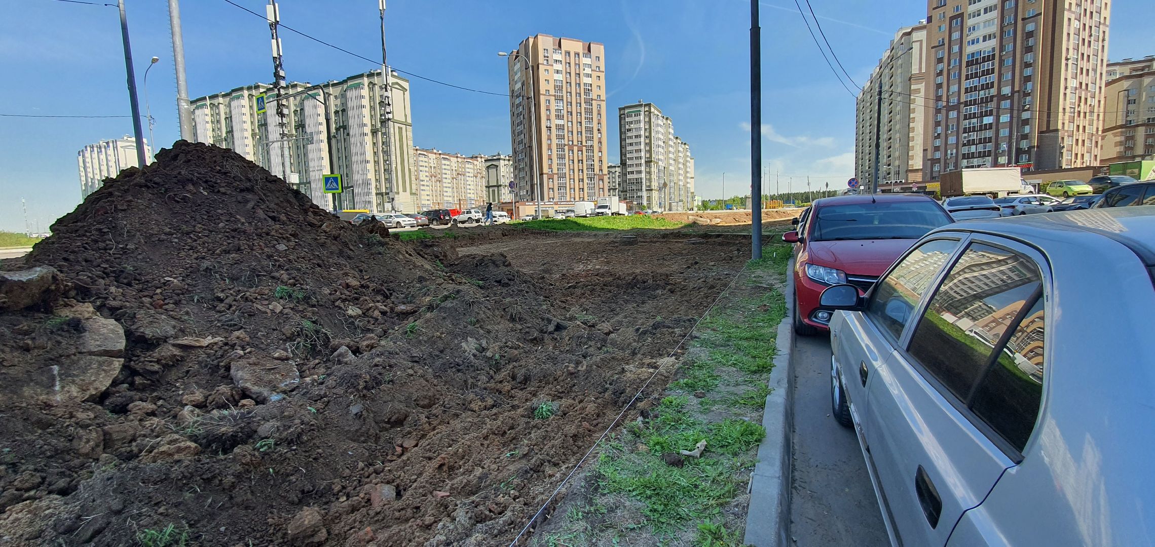 микрорайон Южный, парковки, Домодедово