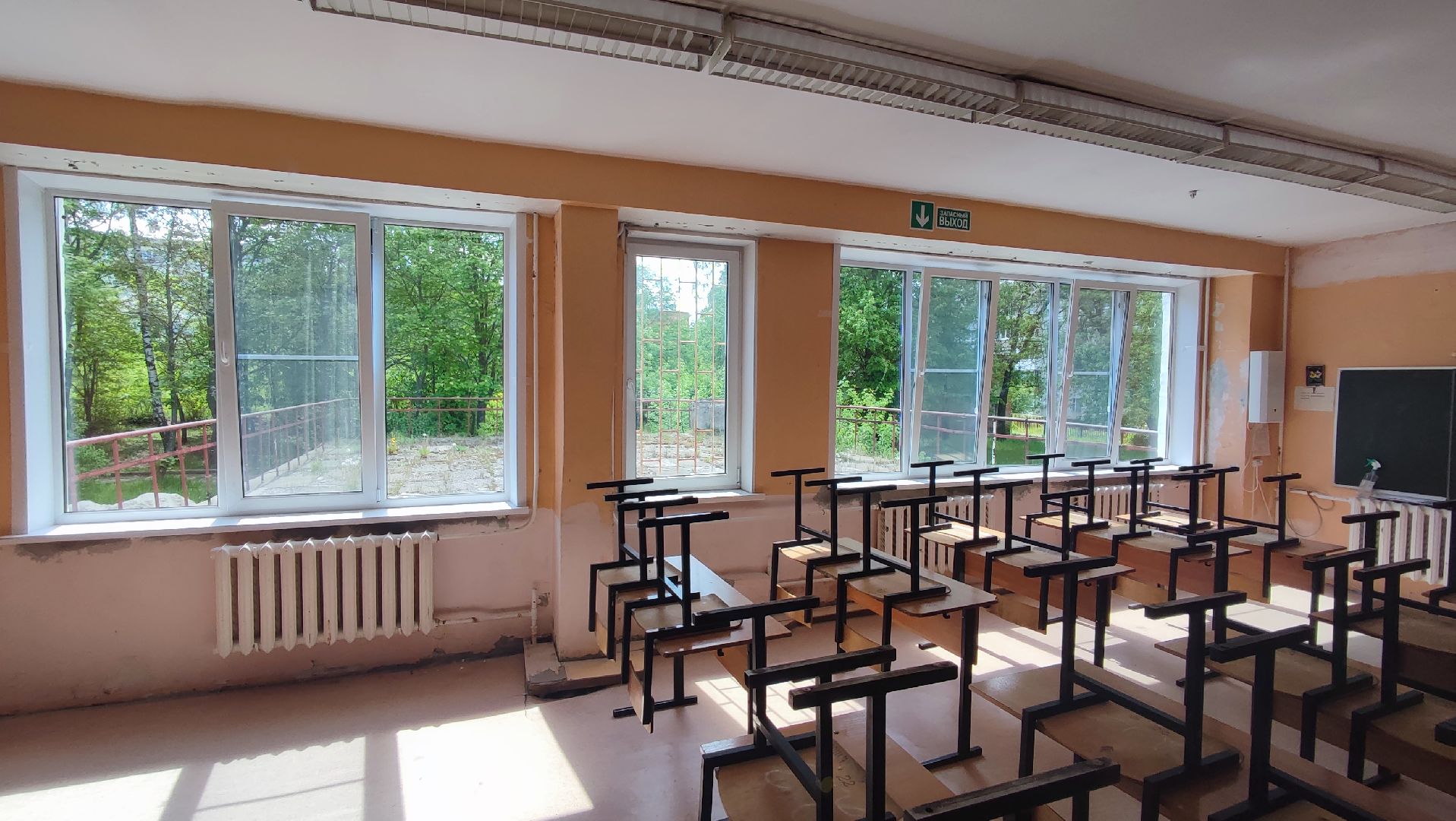 Кашира, школа, окна, ремонт